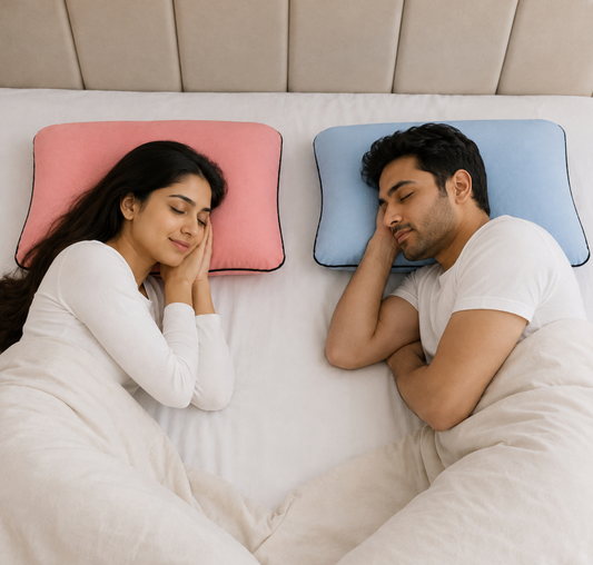 Couple Memory Foam Pillow Set